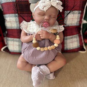 🆕20inch Soft Cloth Body Newborn Baby Poseable Limbs Aori Doll Baby Girl
